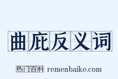 曲庇反义词是什么意思的图片